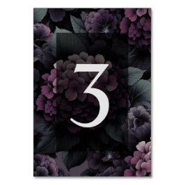Paarse Moody Floral Kaart