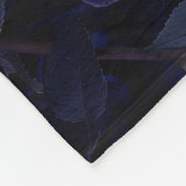 Paarse Moody Rozen Fleece Deken (Hoek)