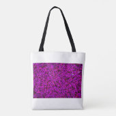 paarse Mooie Bloemen Tote Bag (Achterkant)