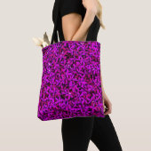 paarse Mooie Bloemen Tote Bag (Dichtbij)