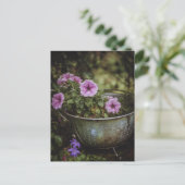 Paarse Mooie Petunia's Briefkaart (Staand voorkant)