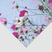 Paarse Mooie Zomer Bloemwei Tissuepapier (Detail)