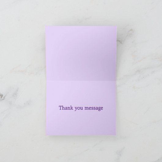 Paarse Moon Bedankkaart (Binnen)