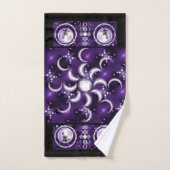 Paarse Moon Child Bad Handdoek (Handdoek)