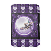 Paarse Moon Child Bath Mat (Voorkant Verticaal)