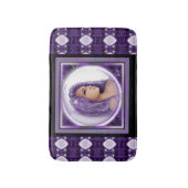 Paarse Moon Child Bath Mat (Voorkant Verticaal)