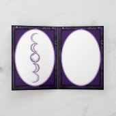 Paarse Moon Child-blanco kaart (Binnen)