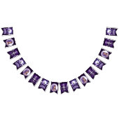 Paarse Moon Child Bunting Flags Vlaggetjes (Alle)