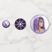 Paarse Moon Child Confetti (Voorkanten)