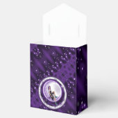 Paarse Moon Child Favor Box Bedankdoosjes (Geopend)