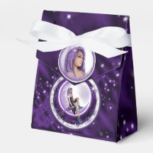 Paarse Moon Child Favor Box