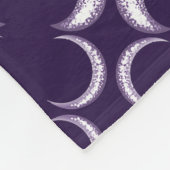 Paarse Moon Child Fleece Deken (Hoek)