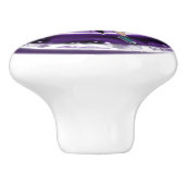 Paarse Moon Child Keramische Knop (Zijkant)