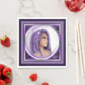 Paarse Moon Child Napkins Servet (Insitu)