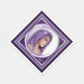 Paarse Moon Child Napkins Servet (Hoek)