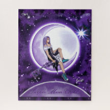 Paarse Moon Child Puzzle