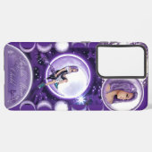 Paarse Moon Child Samsung Galaxy Hoesje (Linkerkant)