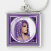 Paarse Moon Child Sleutelhanger (Voorkant)
