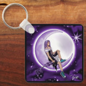 Paarse Moon Child Sleutelhanger (Voorkant)