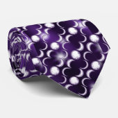 Paarse Moon Child Stropdas (Opgerold)