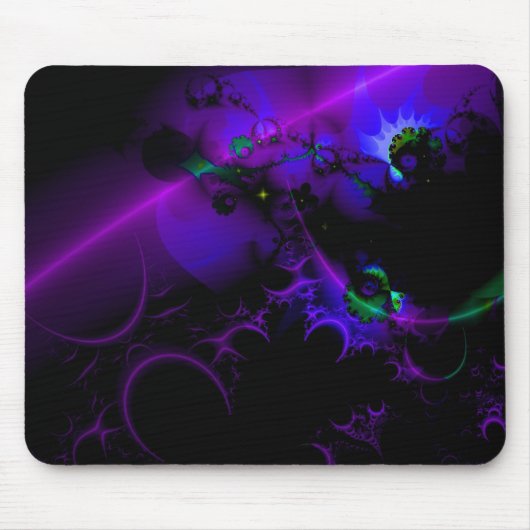 Paarse Moon Cool Mousepad Muismat (Voorkant)