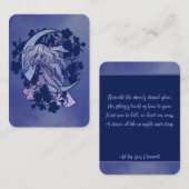 Paarse Moon Goddess Wiccan Triple Moon Symbol Art Notitiekaartje (Voorkant / Achterkant)