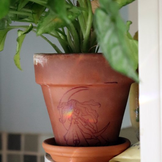 Paarse Moon Goddess Wiccan Triple Moon Symbol Art Rubberstempel