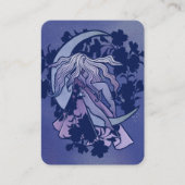Paarse Moon Goddess Wiccan Triple Moon Symbol Art Visitekaartje (Voorkant)