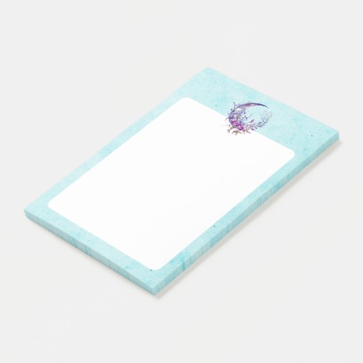 Paarse Moon Post-it® Notes (Schuin)