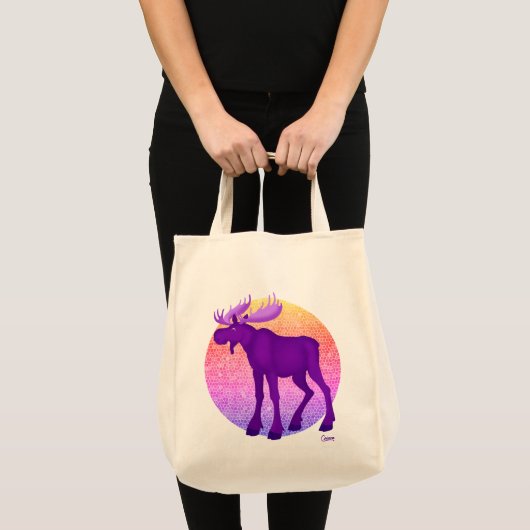 Paarse Moose - Grocery Tas (Voorkant (product))