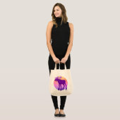Paarse Moose - Grocery Tas (Voorkant (model))