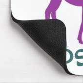 Paarse MOOSE Pad Muismat (Hoek)