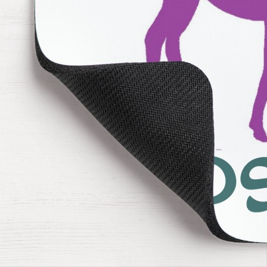 Paarse MOOSE Pad Muismat (Hoek)