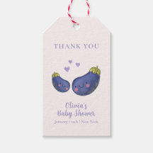 Paarse Moppige Kleine Hart Aubergine Baby Shower 