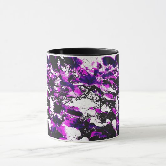 Paarse Morning Abstract Mok (Midden)