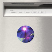 Paarse morning Glory Flower Magneet (Insitu (Vaatwasser))