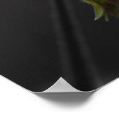 Paarse morning Glory Flower Poster (Hoek)