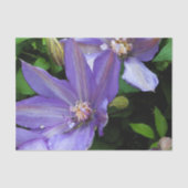 Paarse morning Glory Flower Tissuepapier (Voorkant)