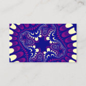 Paarse morning Glory Flower Visitekaartje (Voorkant)