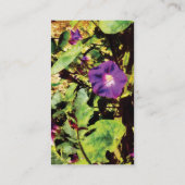 Paarse morning Glory - Platinum Finish Visitekaartje (Achterkant)