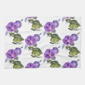  Paarse morning Glory Theedoek (Horizontaal)