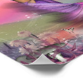 Paarse Morning Mermaid Poster (Hoek)