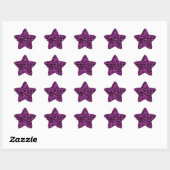 Paarse Mosaic Tiles Girly Pattern Ster Sticker (Vel)