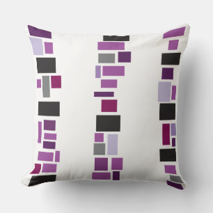 Paarse MOSIAC-TEGELS ONTWERP-Sierkussen Kussen