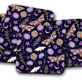 Paarse mot bloemeninsect | Elegante mot Onderzette Bier Onderzetter