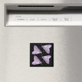 Paarse Moth Art Magnet (Insitu (Vaatwasser))