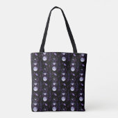 Paarse Moth en Moon Phases Tas (Achterkant)