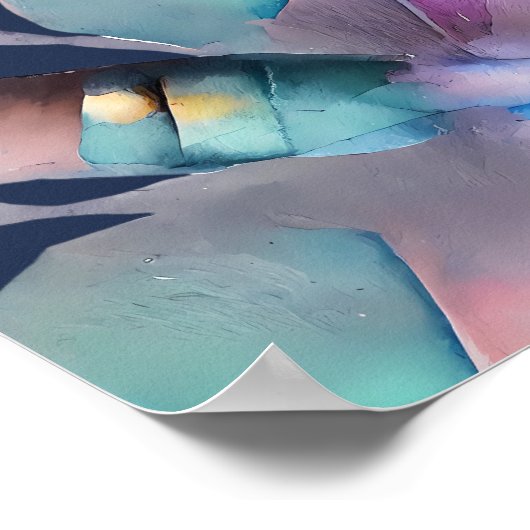 Paarse Moth Poster (Hoek)