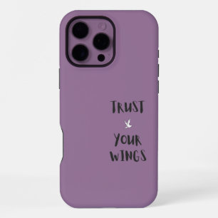 Paarse motivatie positieve citaten affirmaties iPhone 16 pro max hoesje