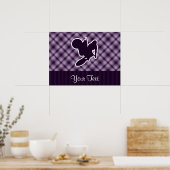 Paarse Motocross Whip Poster (Keuken)